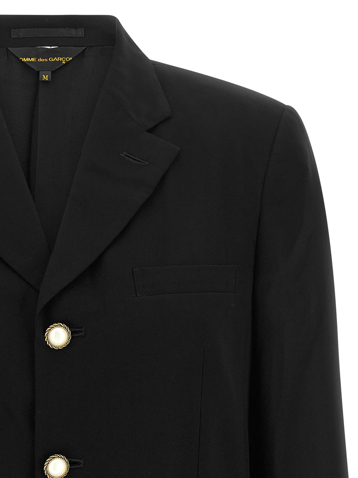 Comme Des Garçons Jewel Buttons Blazer Black