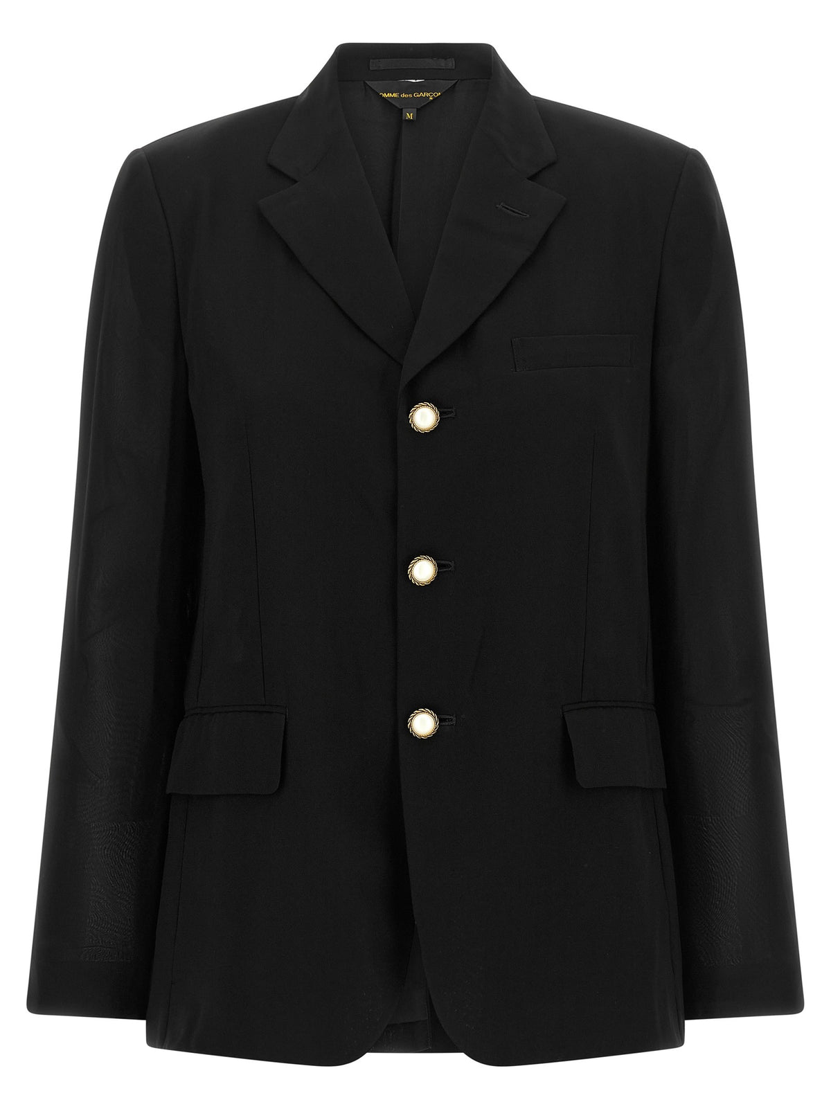 Comme Des Garçons Jewel Buttons Blazer Black