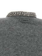 Pinko Jewel Collar Cardigan Grey, view 4