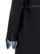 PRADA Jewel Collar Coat Blue, view 5