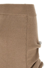 Giuseppe Di Morabito Jewel Pin Skirt Beige, view 4