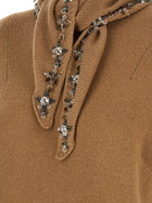 PRADA Jewel Scarf Sweater Beige, view 4