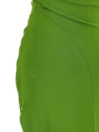 Elisabetta Franchi Jewel Shoulder Dress Green, view 4