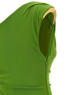 Elisabetta Franchi Jewel Shoulder Dress Green, view 5
