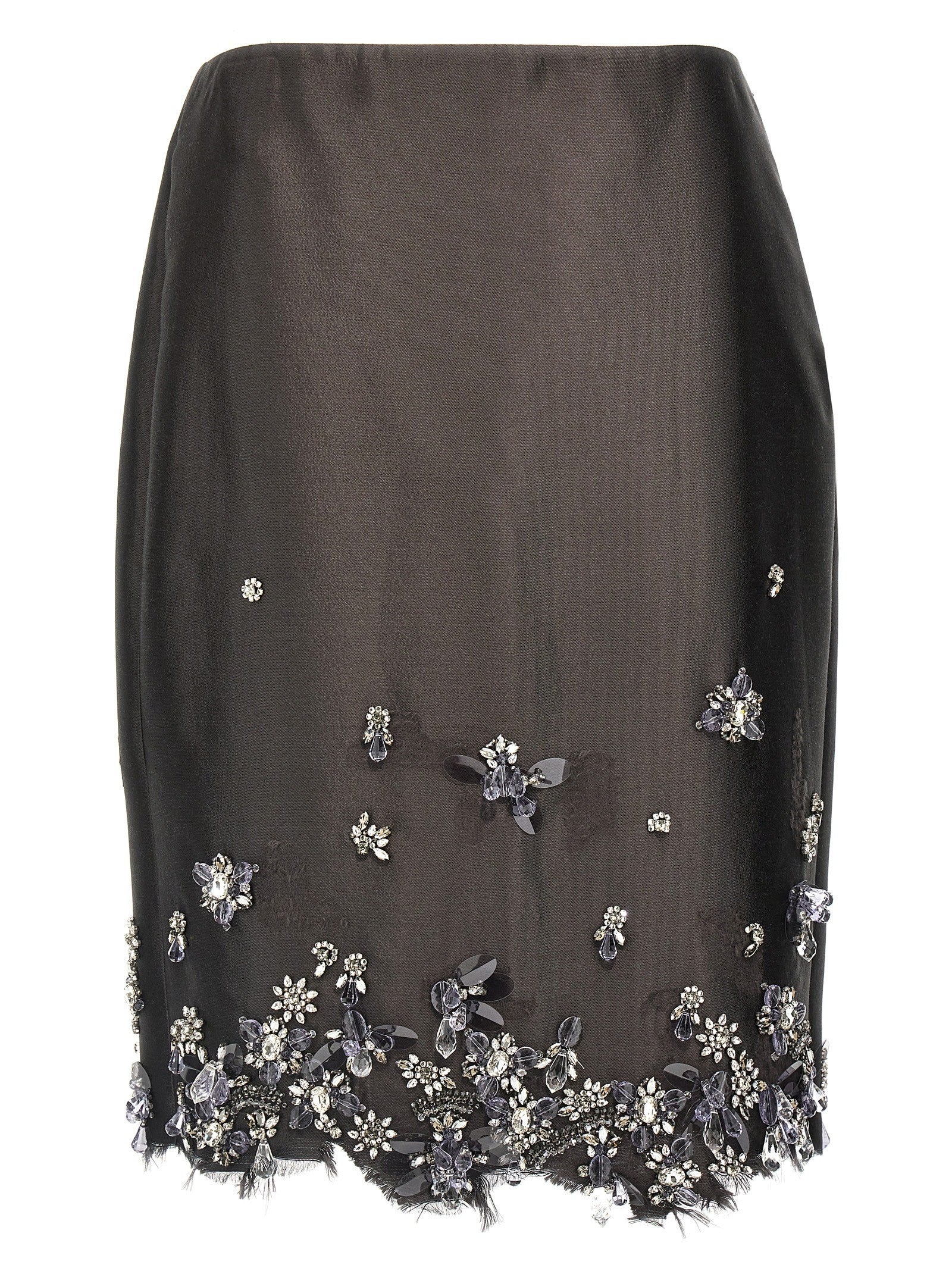 PRADA Jewel Skirt Grey