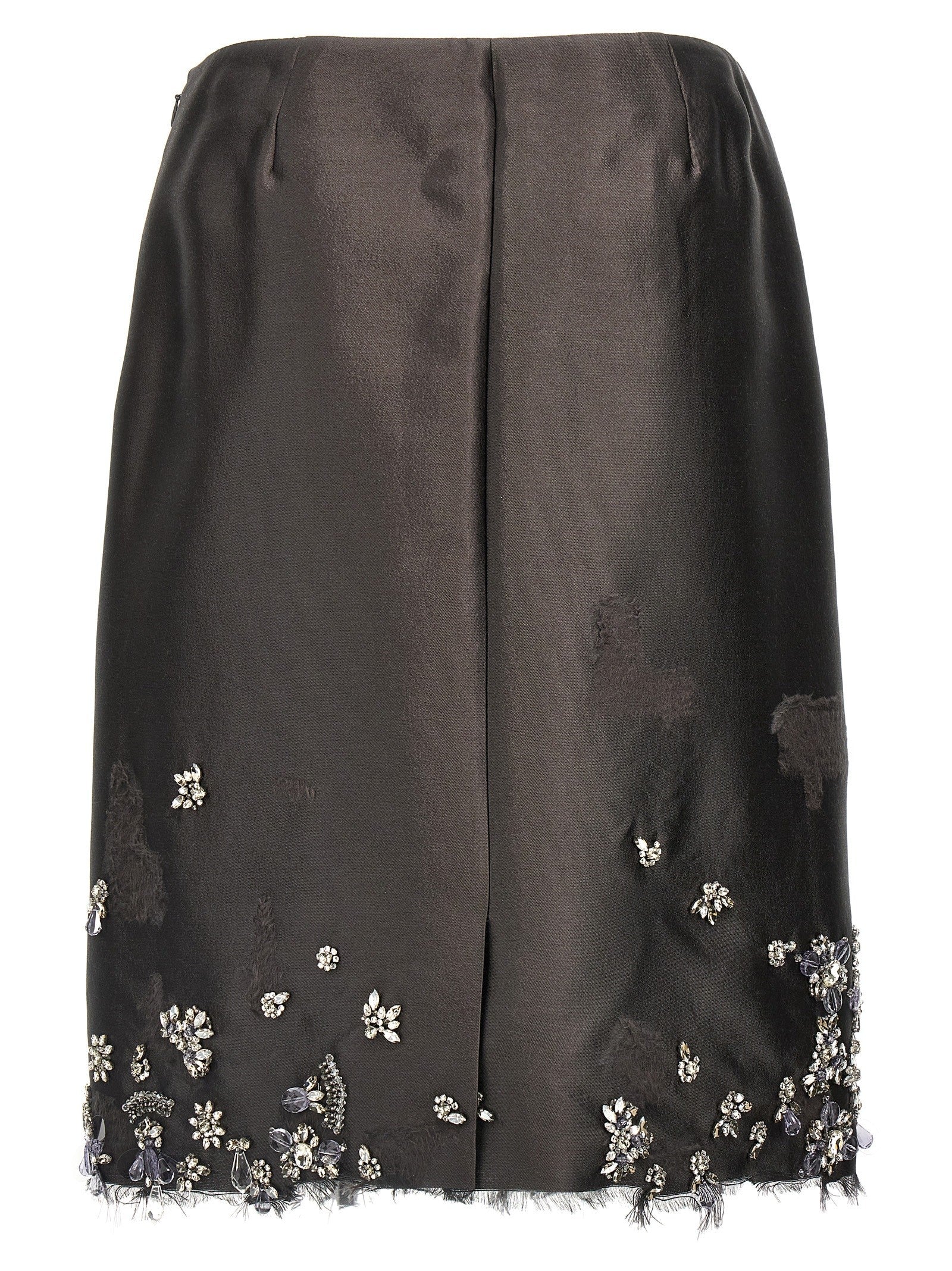 PRADA Jewel Skirt Grey