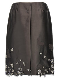 PRADA Jewel Skirt Grey