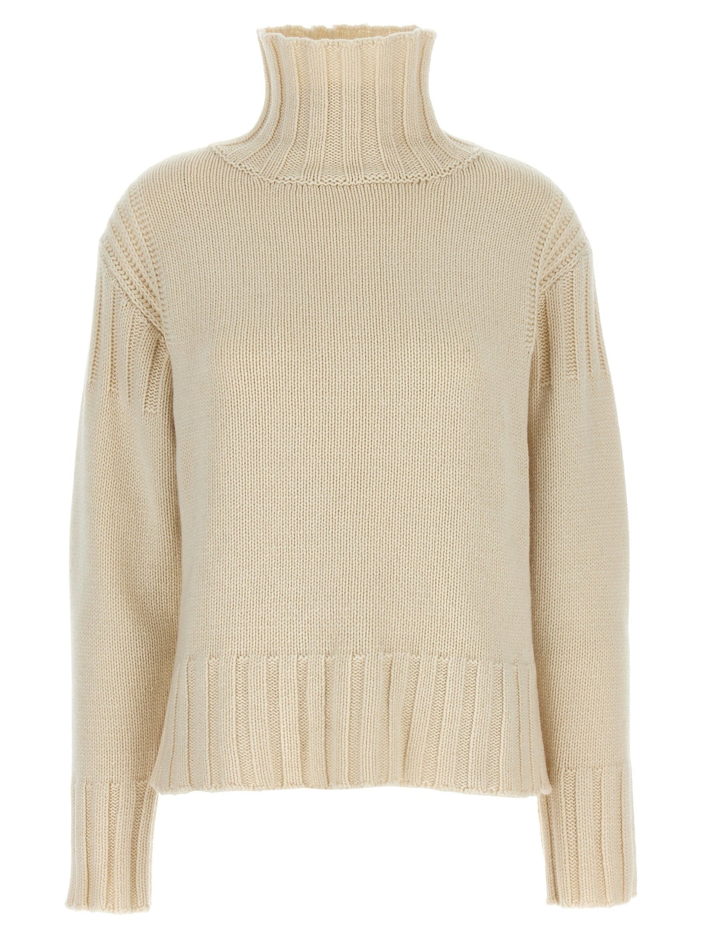 JIL SANDER - JIL SANDER - Ribbed detail sweater - Women’s Knitwear
