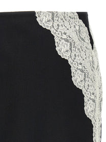 JIL SANDER - JIL SANDER - Organza lace wool skirt - Women’s Bottoms