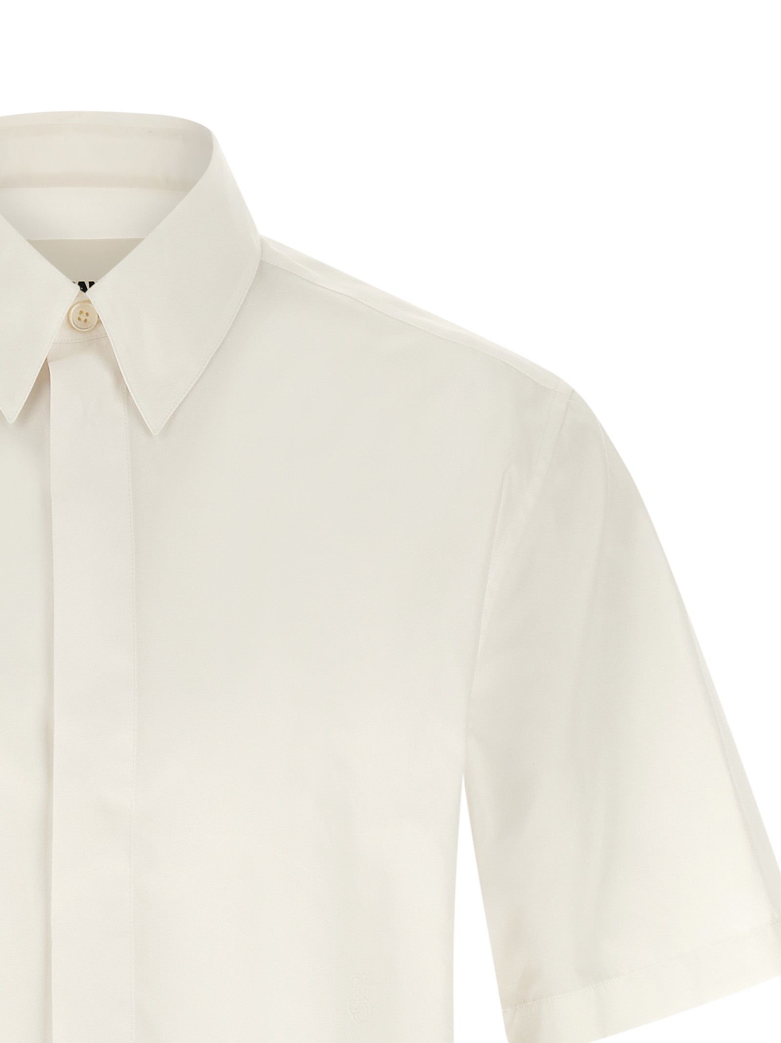 JIL SANDER - JIL SANDER - Logo embroidery shirt - Men’s Tops