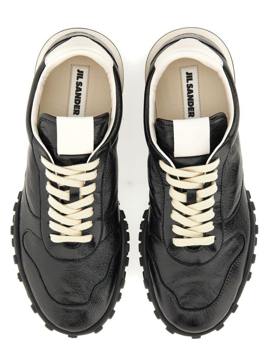 JIL SANDER - Jil Sander Low Leather Sneaker - Men’s Shoes