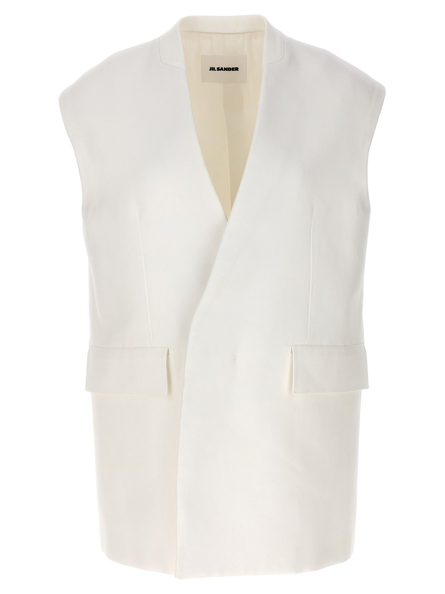 JIL SANDER - JIL SANDER - Oversize tailored vest - Women’s Outerwear