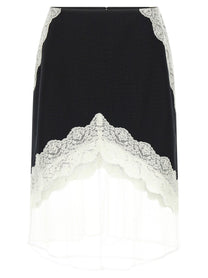 JIL SANDER - JIL SANDER - Organza lace wool skirt - Women’s Bottoms