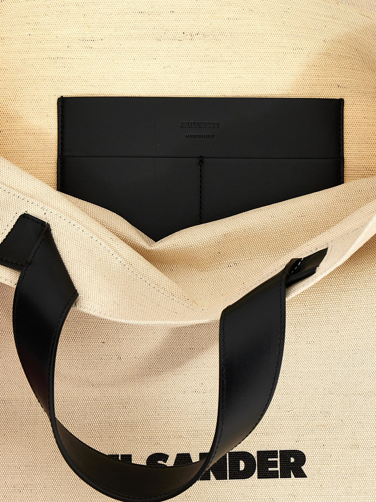 JIL SANDER - JIL SANDER - ’Border Book Tote Square’ shopping bag - Women’s Bags