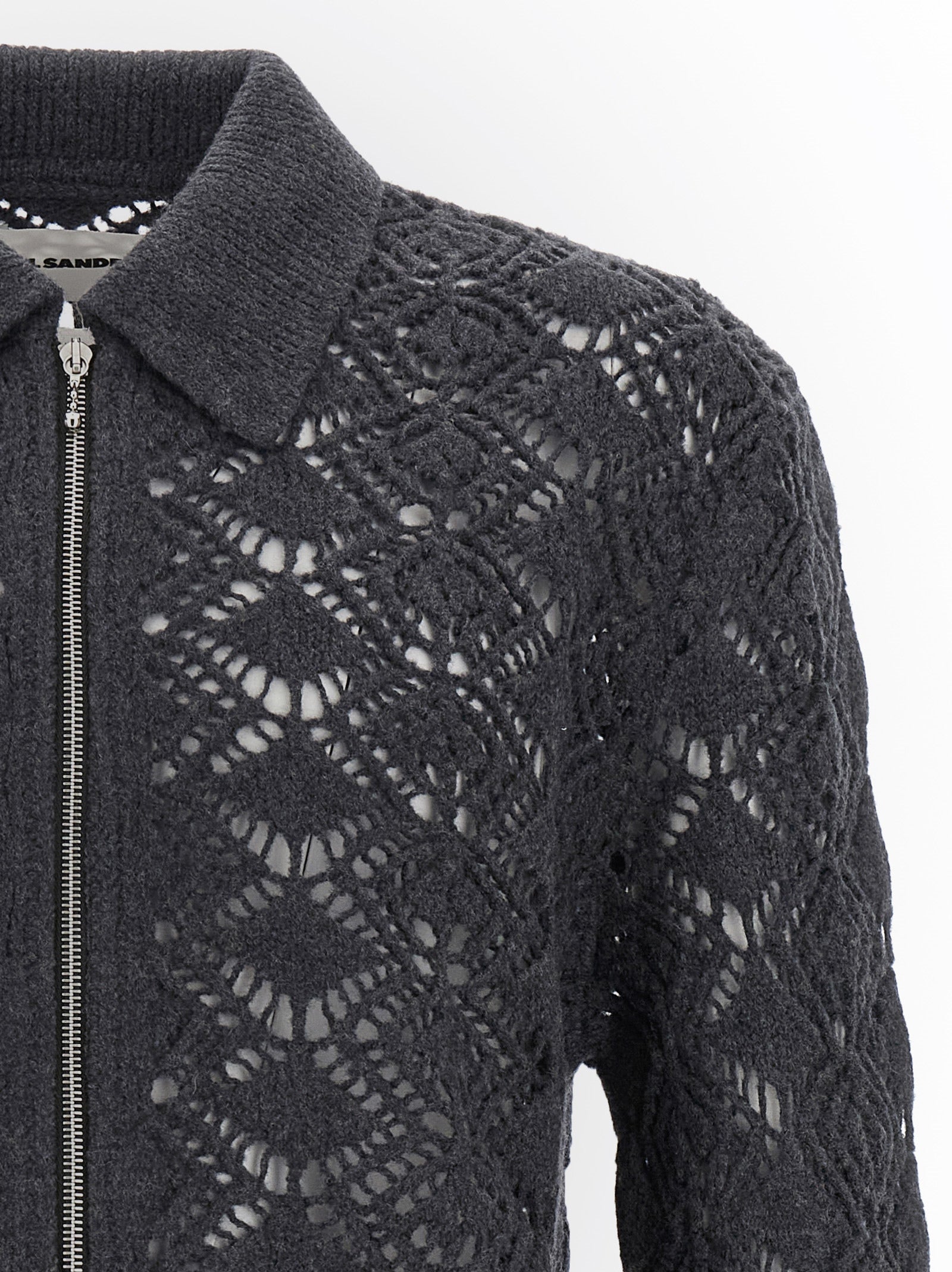 JIL SANDER - JIL SANDER - Openwork wool cardigan - Men’s Knitwear