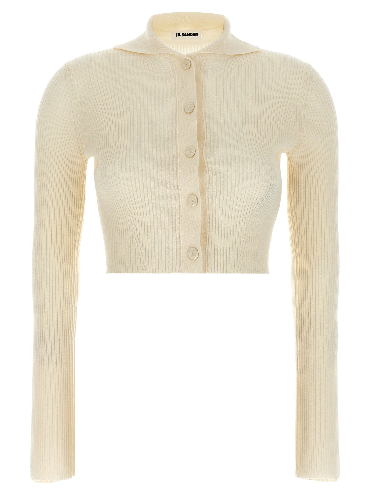 JIL SANDER - JIL SANDER - Ribbed cardigan - Women’s Knitwear