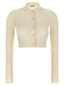 JIL SANDER - JIL SANDER - Ribbed cardigan - Women’s Knitwear