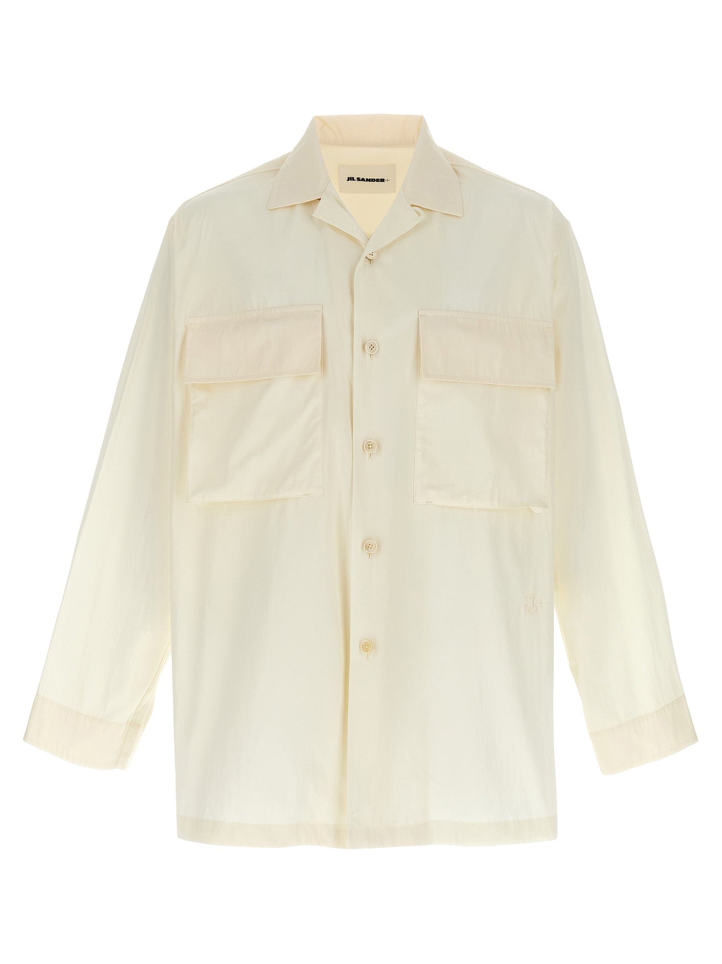 JIL SANDER - JIL SANDER - Logo embroidery shirt - Men’s Tops