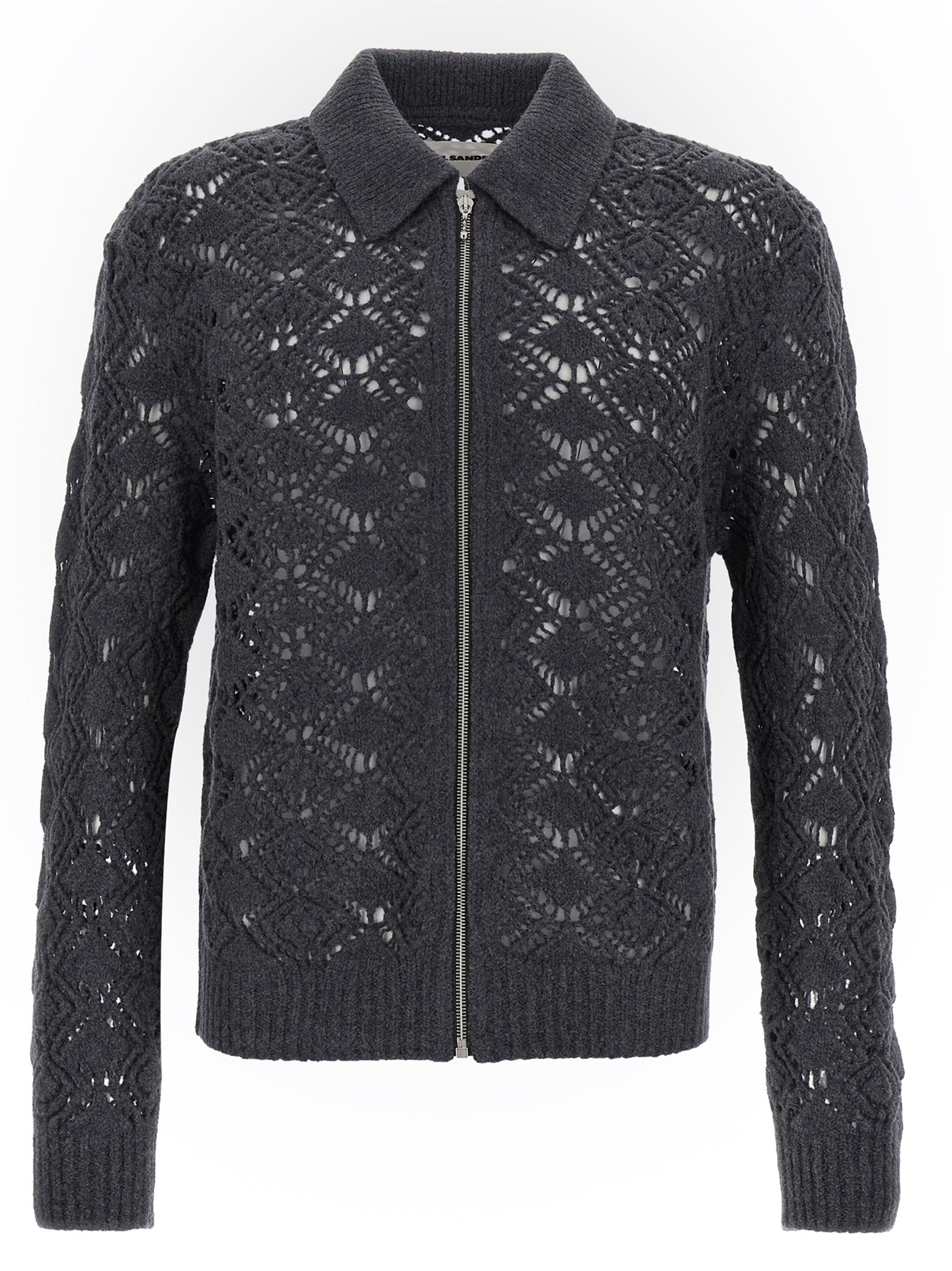 JIL SANDER - JIL SANDER - Openwork wool cardigan - Men’s Knitwear