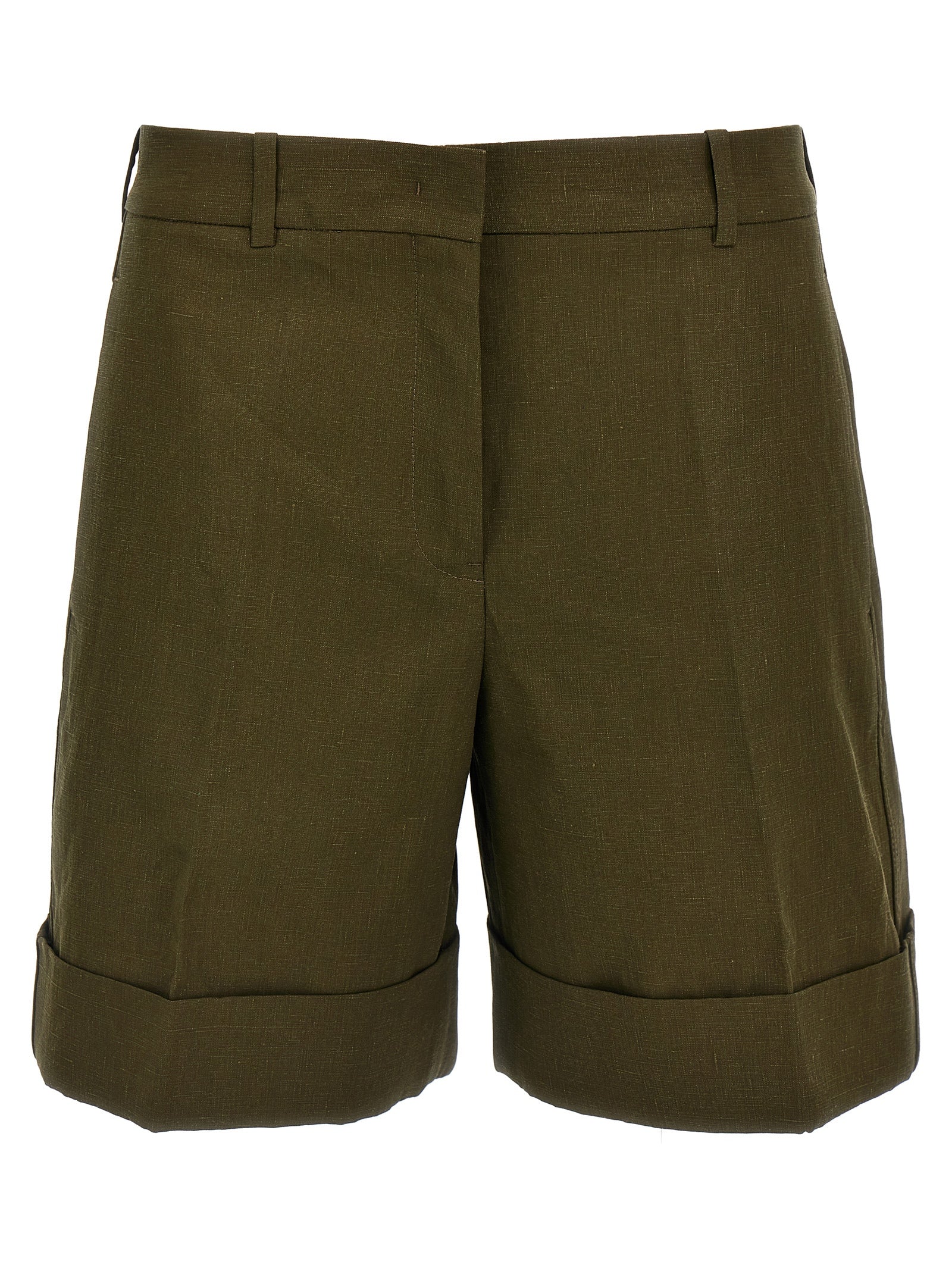 JIL SANDER - JIL SANDER - Linen bermuda shorts - Women’s Clothing