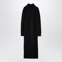 Jil Sander - Jil Sander Long black alpaca turtleneck dress - Dresses