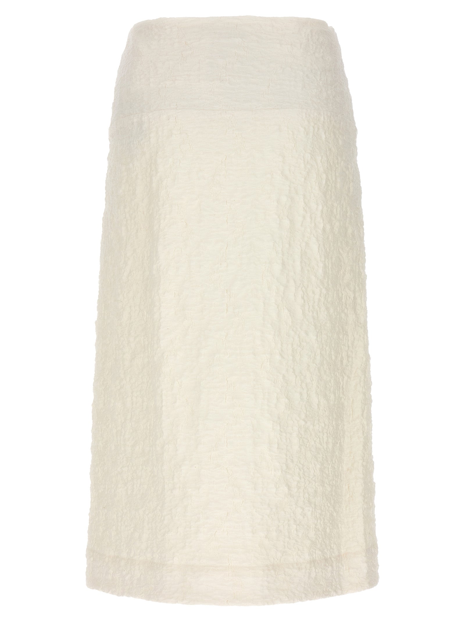 JIL SANDER - JIL SANDER - Embossed cotton skirt - Women’s Clothing