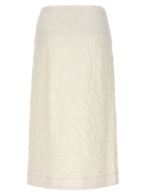 JIL SANDER - JIL SANDER - Embossed cotton skirt - Women’s Clothing
