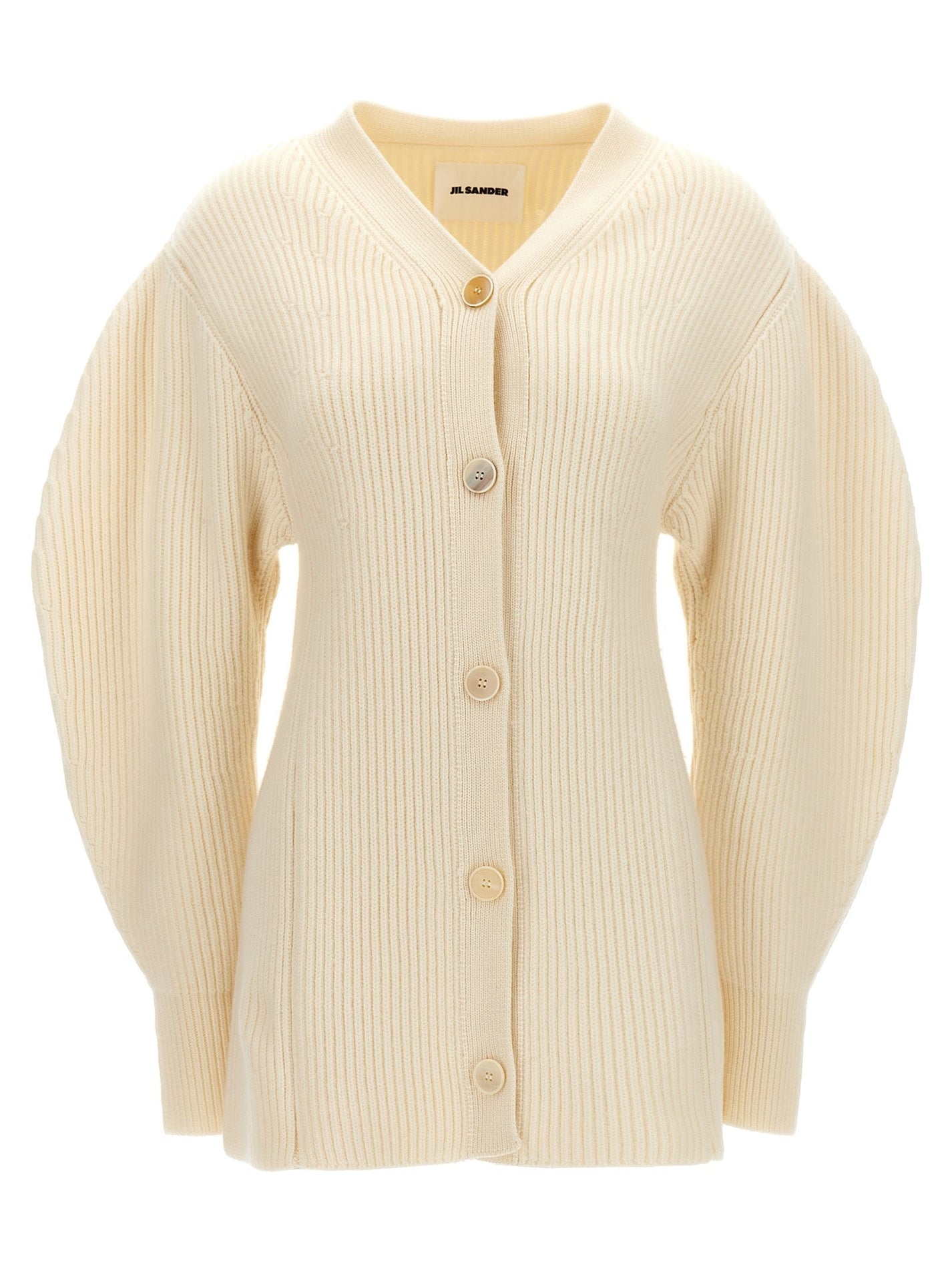 JIL SANDER - JIL SANDER - Ribbed cardigan - Women’s Knitwear