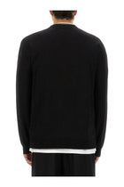 Jil Sander Men's Merino Wool Cardigan Black, view 3