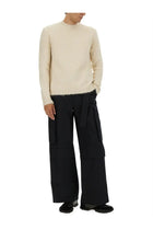 Jil Sander Men's Wool Blend Sweater White, view 2