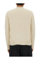 Jil Sander Men's Wool Blend Sweater White, view 3