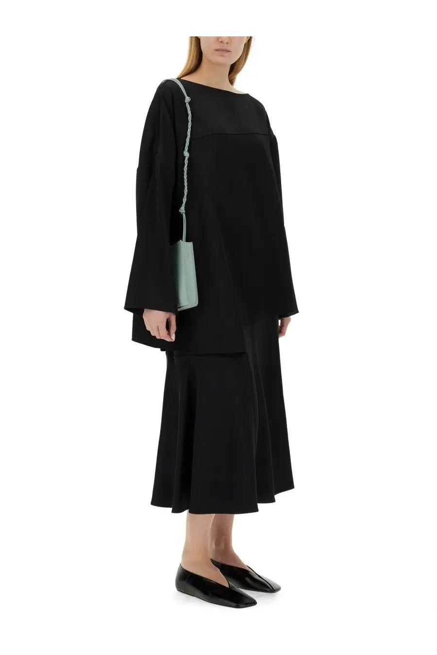 Jil Sander Women's Asymmetrical Top Black, view 2