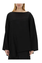 Jil Sander Women's Asymmetrical Top Black