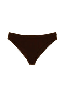 Black seamless briefs with smooth fabric finish from jil sander women’s bikini briefs brown collection