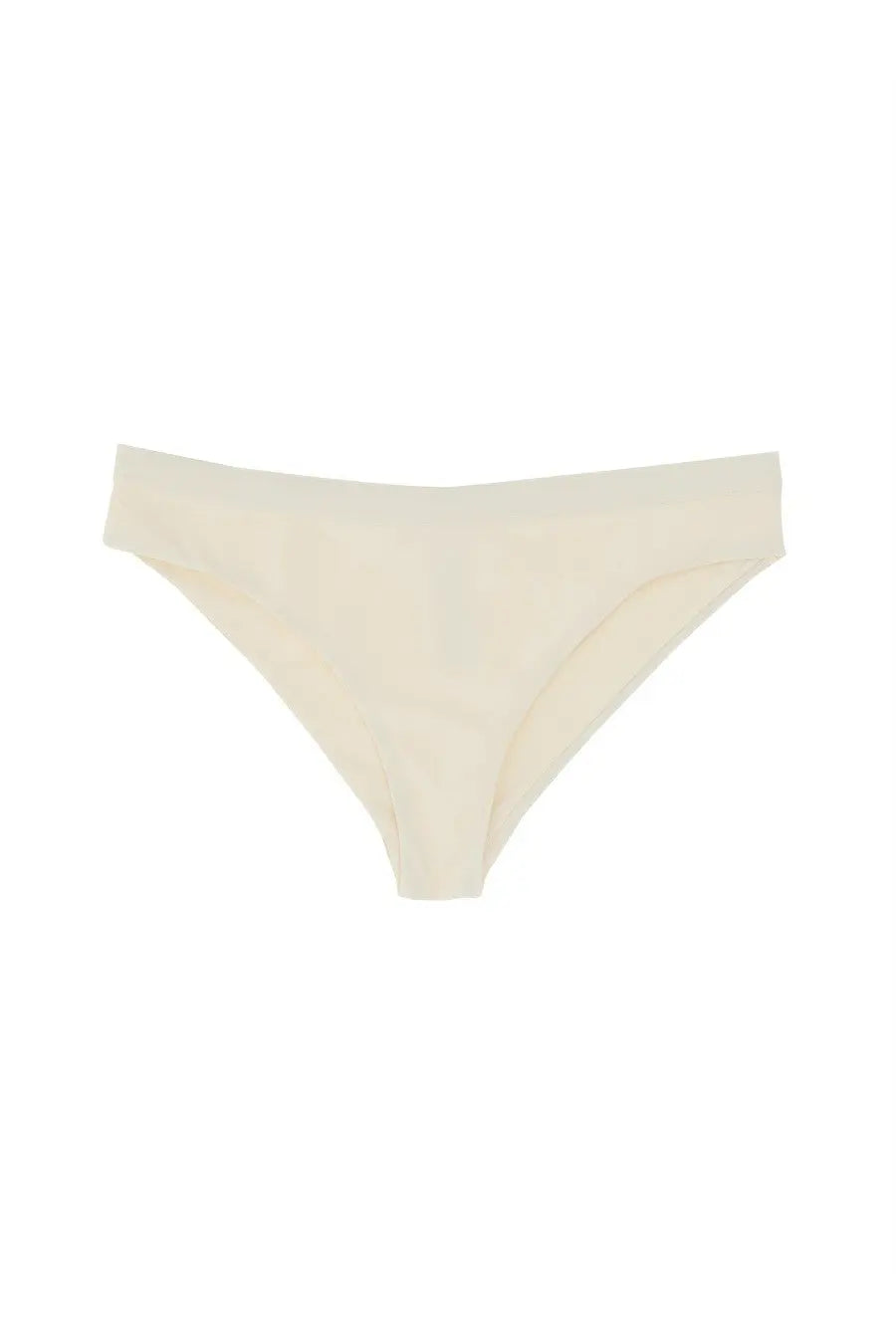 Jil Sander women’s bikini briefs in cream color with seamless smooth minimalist design for comfortable wear