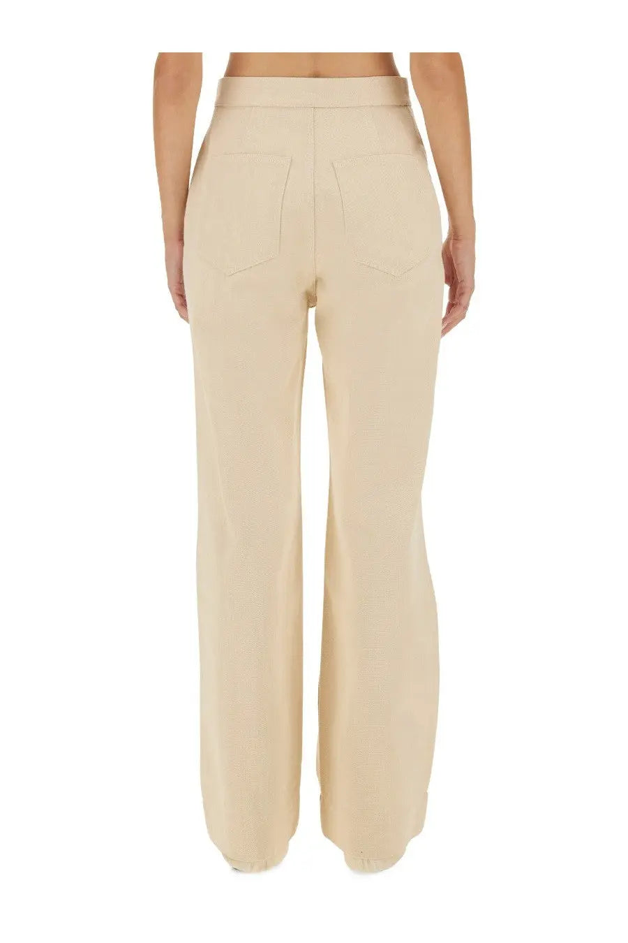 Jil Sander Women's Flared Pants White, view 3