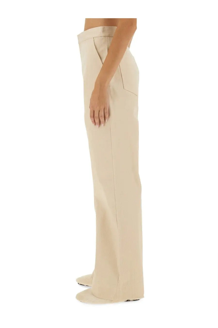 Jil Sander Women's Flared Pants White, view 4