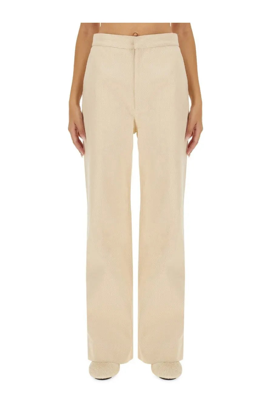 Jil Sander Women's Flared Pants White