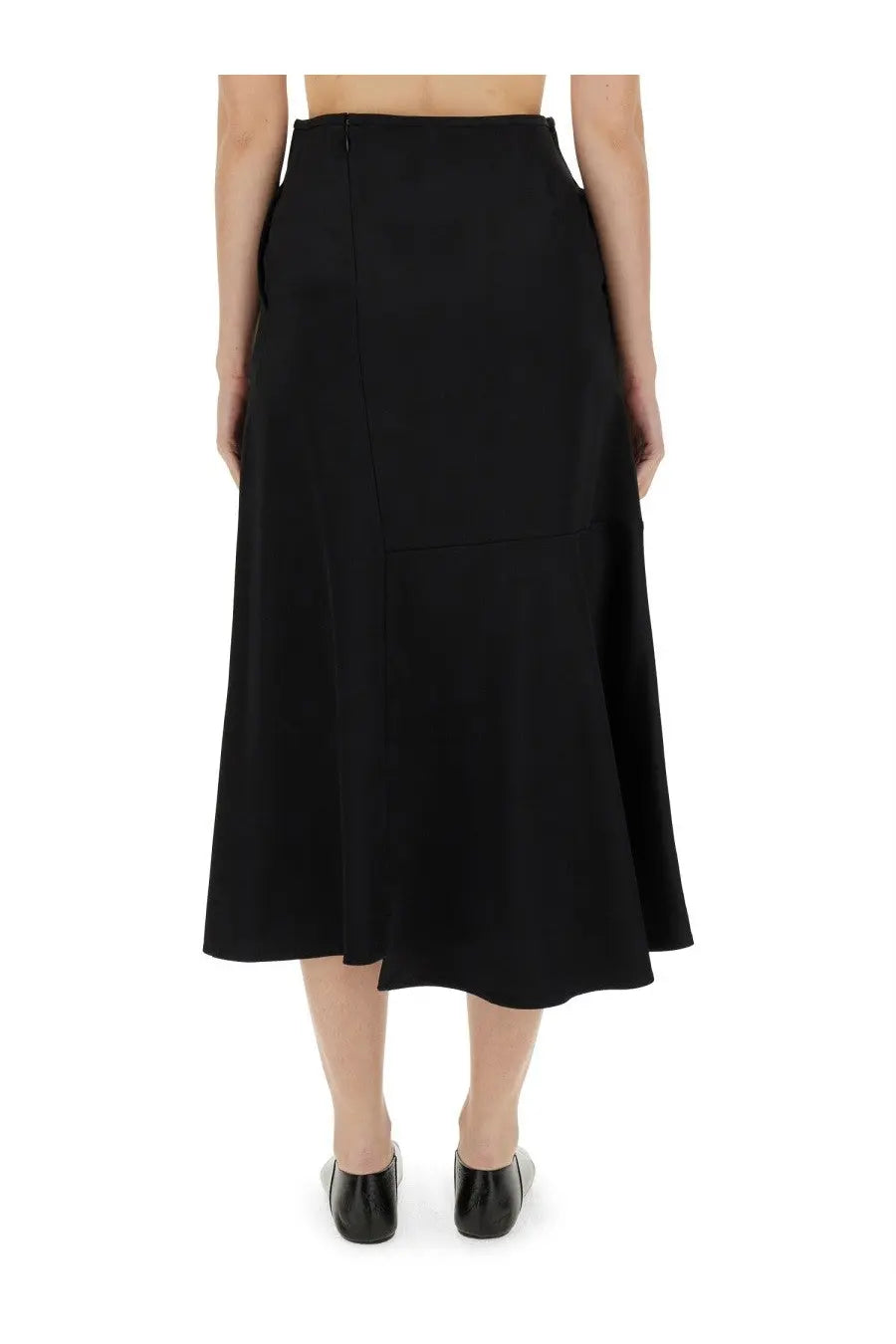 Jil Sander Women's Flared Skirt Black, view 3