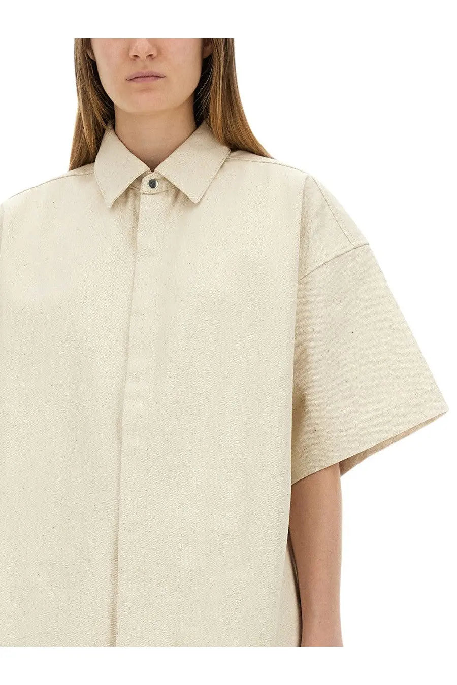 Jil Sander Women's Heavy Cotton Shirt Beige, view 4