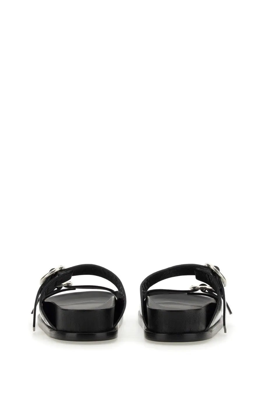 Jil Sander Women's Leather Sandal Silver, view 3