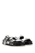 Jil Sander Women's Leather Sandal Silver, view 2