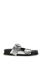 Jil Sander Women's Leather Sandal Silver