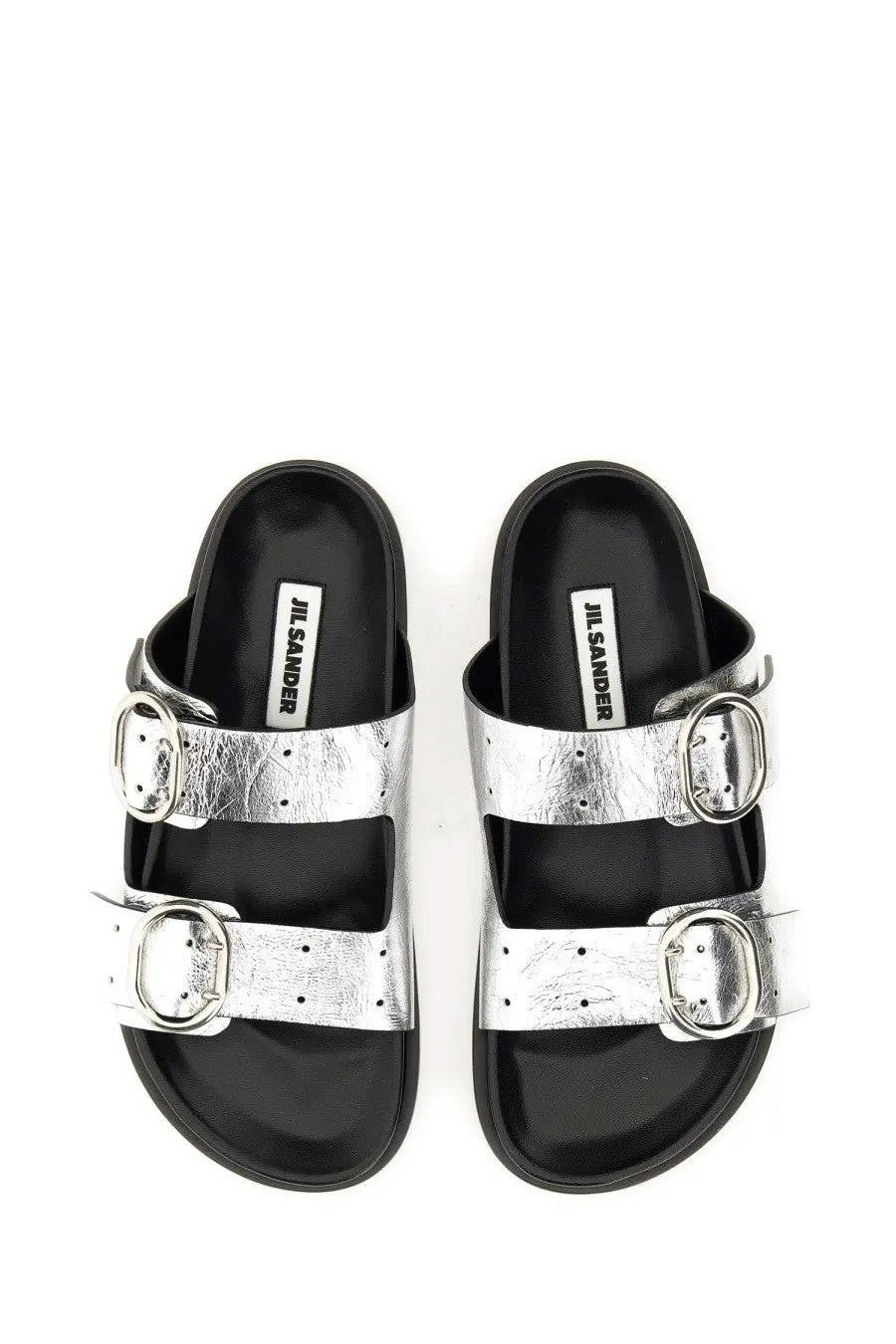 Jil Sander Women's Leather Sandal Silver, view 5
