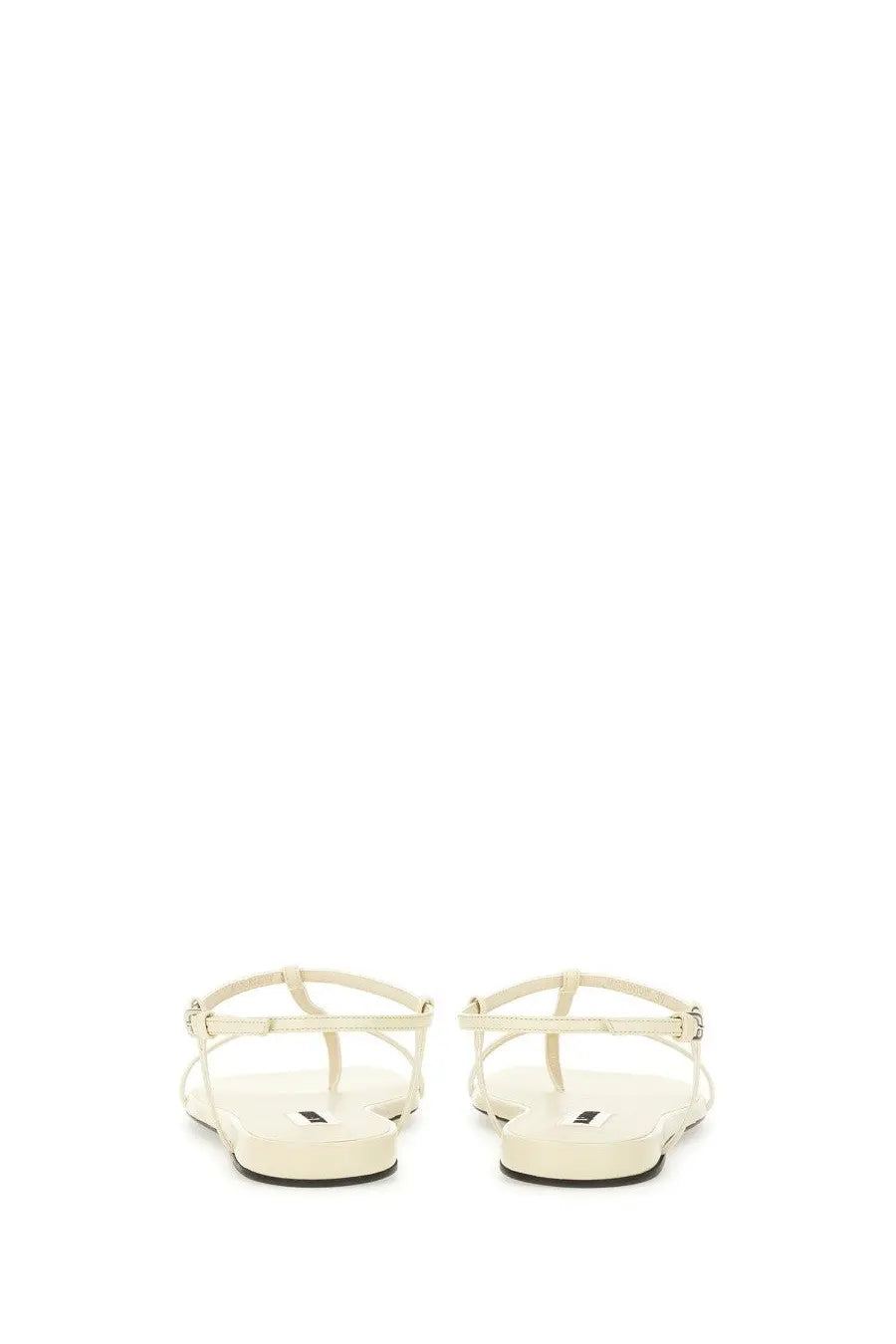 Jil Sander Women's Leather Sandal White, view 3