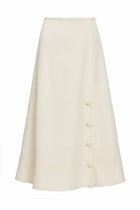 Jil Sander Women's Satin Skirt Beige