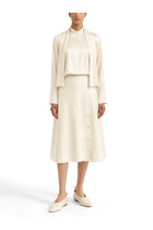 Jil Sander Women's Satin Skirt Beige, view 2