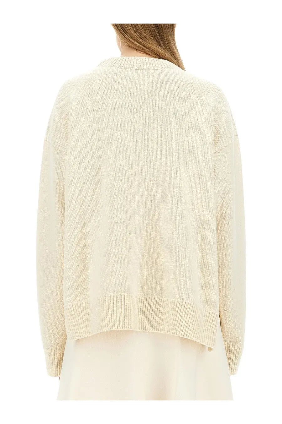 Jil Sander Women's Wool Sweater White, view 3
