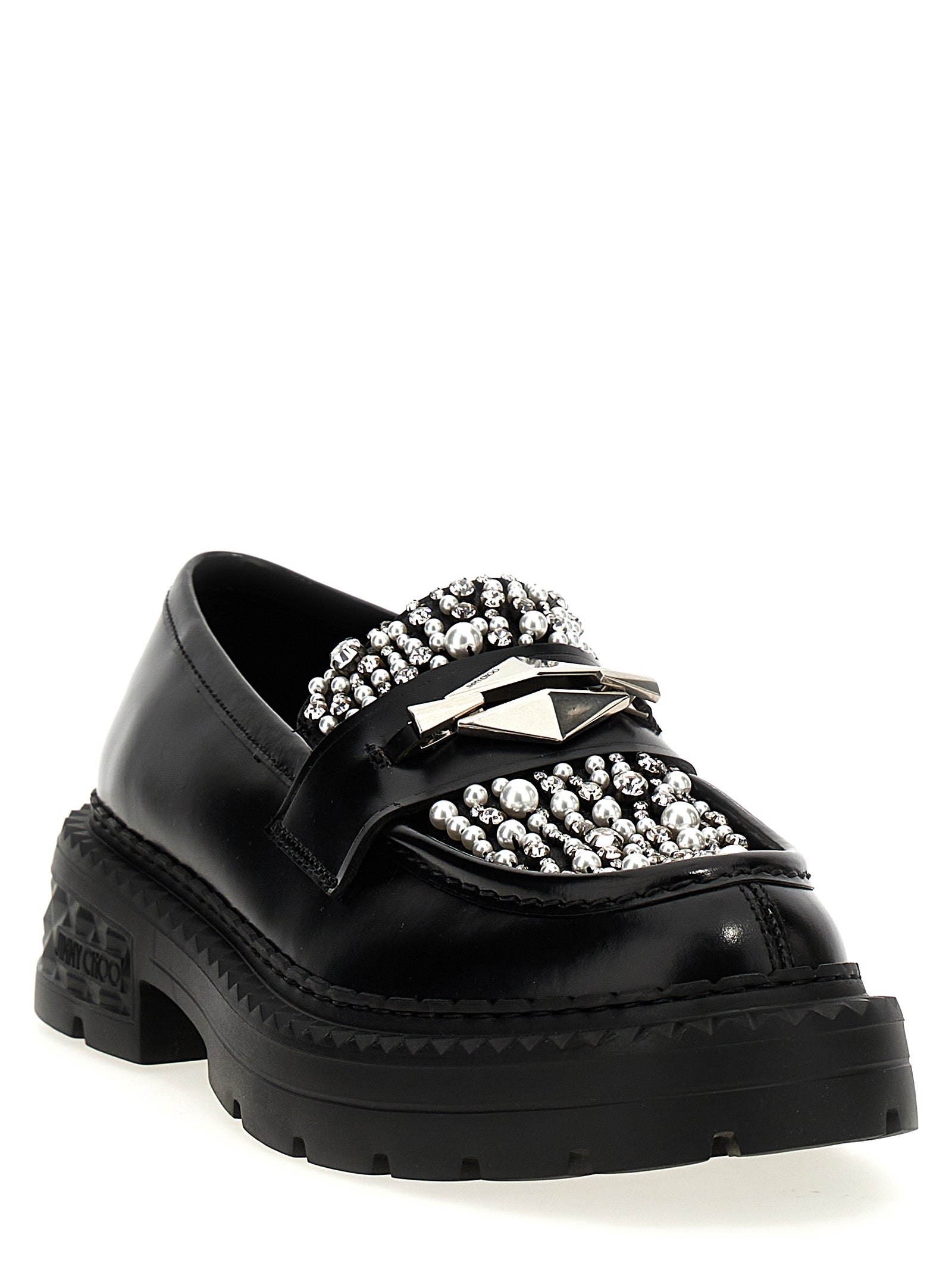 JIMMY CHOO - JIMMY CHOO - ’Marlow Diamond’ loafers - Women’s Shoes