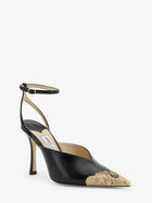 Jimmy Choo Women's Faiz Leather Slingback Pumps Black, view 2